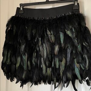 Black Feather Skirt